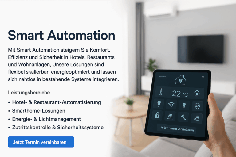 Smart Automation für Hotels, Restaurants & Wohnanlagen
